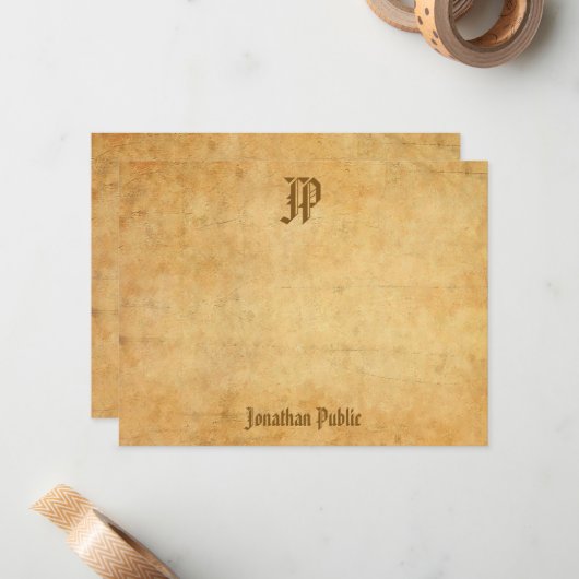 Classic Look Sjabloon Kalligrafie Script (Voorkant / Achterkant in situ)