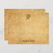 Classic Look Sjabloon Kalligrafie Script (Voorkant / Achterkant)