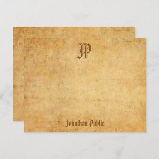 Classic Look Sjabloon Kalligrafie Script (Voorkant / Achterkant)