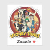 Classic Looney Tunes Squad - Retro Circular Nostal Sticker (Vel)
