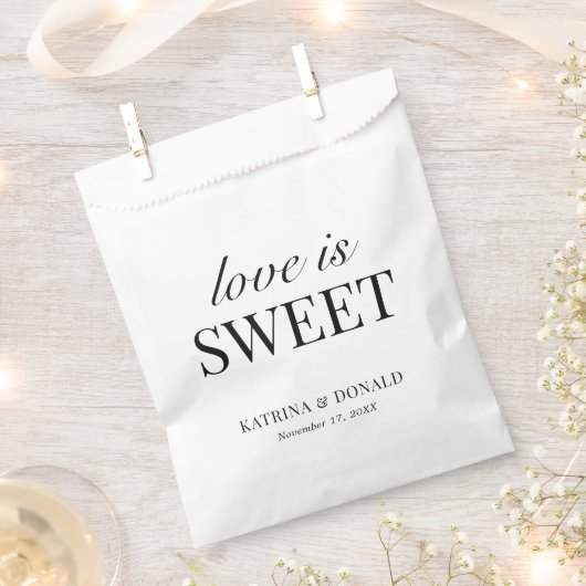 Classic Love is Sweet Vrijgezellenfeest | Weddensc Bedankzakje (Geknipt)