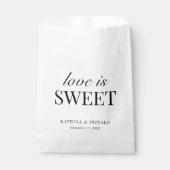 Classic Love is Sweet Vrijgezellenfeest | Weddensc Bedankzakje (Voorkant)