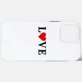 Classic LOVE Motif Modern Elegant Case-Mate iPhone Case (Achterkant (horizontaal))