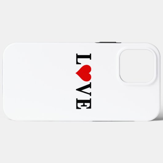 Classic LOVE Motif Modern Elegant Case-Mate iPhone Case (Achterkant (horizontaal))