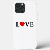 Classic LOVE Motif Modern Elegant Case-Mate iPhone Case (Achterkant)