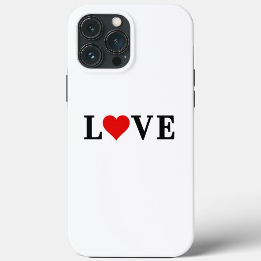 Classic LOVE Motif Modern Elegant Case-Mate iPhone Case (Achterkant)