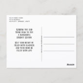 Classic Love Seasons Greetings Woodgrain Pattern Briefkaart (Achterkant)