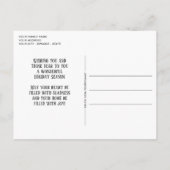 Classic Love Seasons Greetings Woodgrain Pattern Briefkaart (Achterkant)