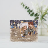Classic Love Seasons Greetings Woodgrain Pattern Briefkaart (Staand voorkant)