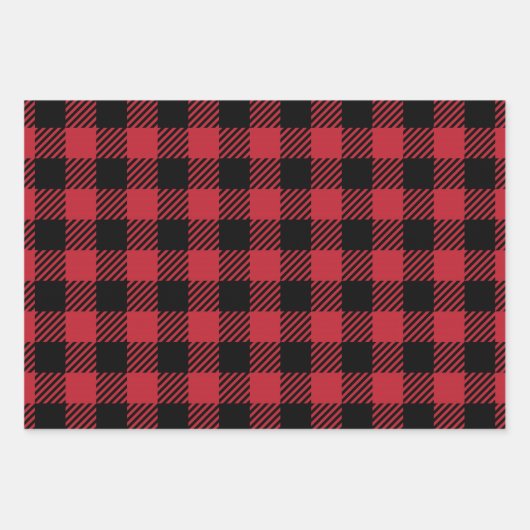 Classic Lumberjack Check Pattern Inpakpapier Vel (Voorkant 2)