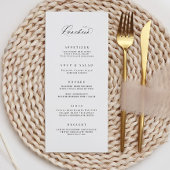 Classic Luncheon Menu Bruiloft Receptie Maaltijd K