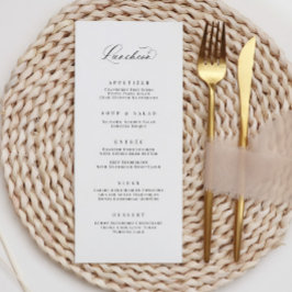 Classic Luncheon Menu Bruiloft Receptie Maaltijd K