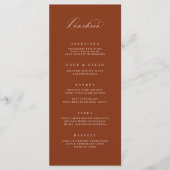 Classic Luncheon Menu Bruiloft Receptie Maaltijd K (Voorkant)