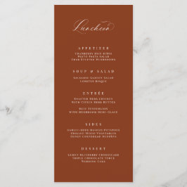 Classic Luncheon Menu Bruiloft Receptie Maaltijd K