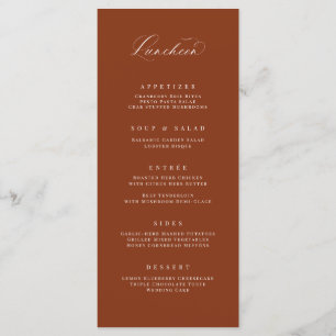 Classic Luncheon Menu Bruiloft Receptie Maaltijd K