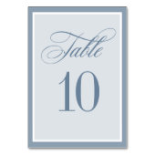 Classic Luxe | Elegant Dusty Blue Wedding Kaart (Voorkant)