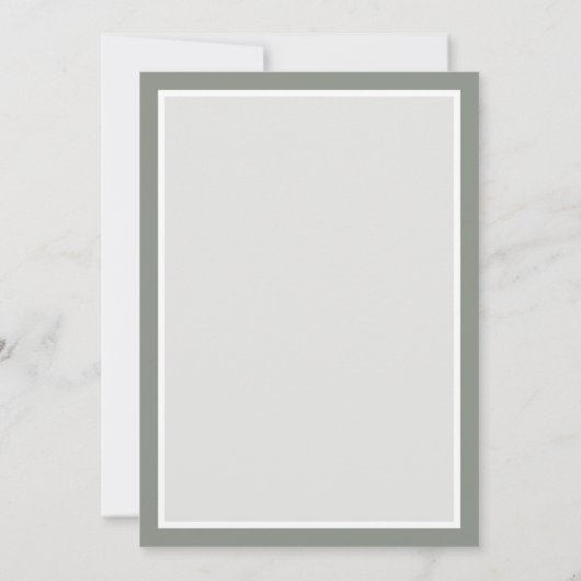 Classic Luxe | Elegant Sage Green Vrijgezellenfees Kaart (Achterkant)