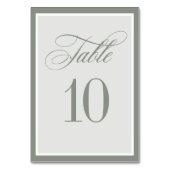 Classic Luxe | Elegante Sage Green bruiloft Kaart (Voorkant)