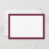 Classic Luxe | Elegante scanbare QR-code bruiloft RSVP Kaartje (Achterkant)