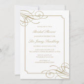 Classic Luxe Goud Lijst Vrijgezellenfeest Kaart (Voorkant)