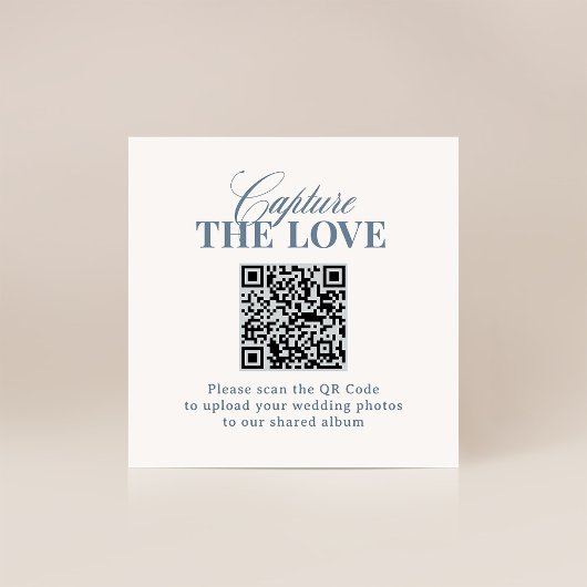 Classic Luxe | QR-code Huwelijksmomenten Delen Informatiekaartje