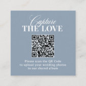 Classic Luxe | QR-code Huwelijksmomenten Delen Informatiekaartje (Voorkant)