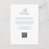 Classic Luxe | QR-code trouwgastdetails Informatiekaartje (Voorkant)
