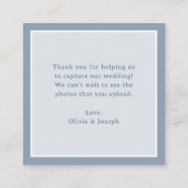Classic Luxe | QR Code Wedding Capture the Love Informatiekaartje (Achterkant)