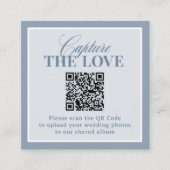 Classic Luxe | QR Code Wedding Capture the Love Informatiekaartje (Voorkant)