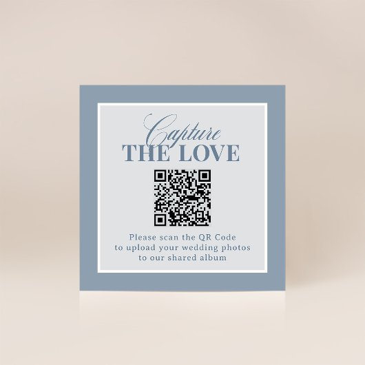 Classic Luxe | QR Code Wedding Capture the Love Informatiekaartje