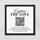 Classic Luxe | QR Code Wedding Leg de liefde vast Informatiekaartje (Voorkant)