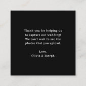 Classic Luxe | QR Code Wedding Leg de liefde vast Informatiekaartje (Achterkant)