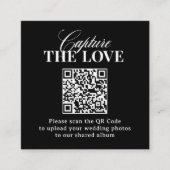 Classic Luxe | QR Code Wedding Leg de liefde vast Informatiekaartje (Voorkant)