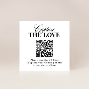 Classic Luxe   QR Code Wedding Leg de liefde vast Informatiekaartje