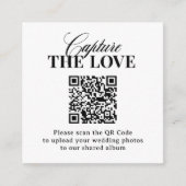 Classic Luxe | QR Code Wedding Leg de liefde vast Informatiekaartje (Voorkant)