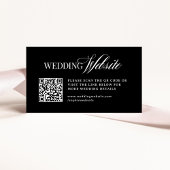 Classic Luxe Zwart | Trouwwebsite QR-code Informatiekaartje
