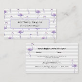 Classic Luxury Roos White Afsprakenkaartje (Voorkant / Achterkant)