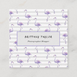 Classic Luxury Roos White Vierkante Visitekaartje