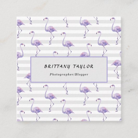 Classic Luxury Roos White Vierkante Visitekaartje (Voorkant)