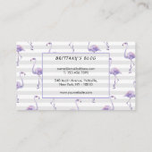 Classic Luxury Roos White Visitekaartje (Achterkant)