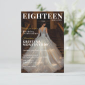 Classic Magazine Stijl 18e verjaardag Kaart (Staand voorkant)
