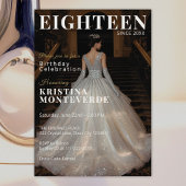 Classic Magazine Stijl 18e verjaardag Kaart