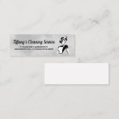 Classic Maid Illustration | Home Cleaning Mini Visitekaartje (Voorkant / Achterkant)