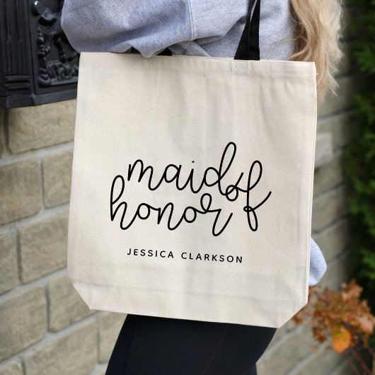 Classic Maid of Honor Canvas tas