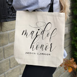 Classic Maid of Honor Canvas tas<br><div class="desc">Dit is een klassieke, maar mooie canvas tas die een perfect cadeau zou zijn!</div>