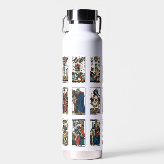 Classic Major Arcana Tarot Kaarten Full Deck Desig Waterfles (Voorkant)