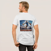 "Classic Mannen katoenen T-shirt" "Bold Graphic T- Tri-Blend Shirt (Voorkant)