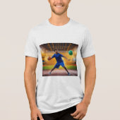 "Classic Mannen katoenen T-shirt" "Bold Graphic T- Tri-Blend Shirt (Voorkant)