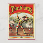 Classic Mardi Gras Harlaquin Briefkaart (Voorkant)