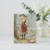 Classic Mardi Gras Woman Briefkaart (Staand voorkant)